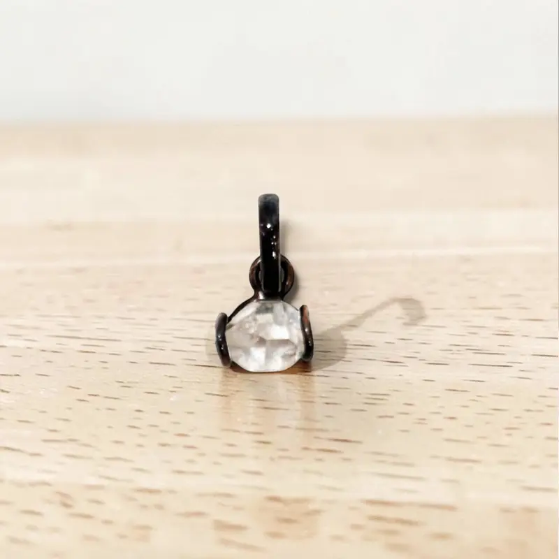 Dije Gema Diamante Herkimer en Plata 925