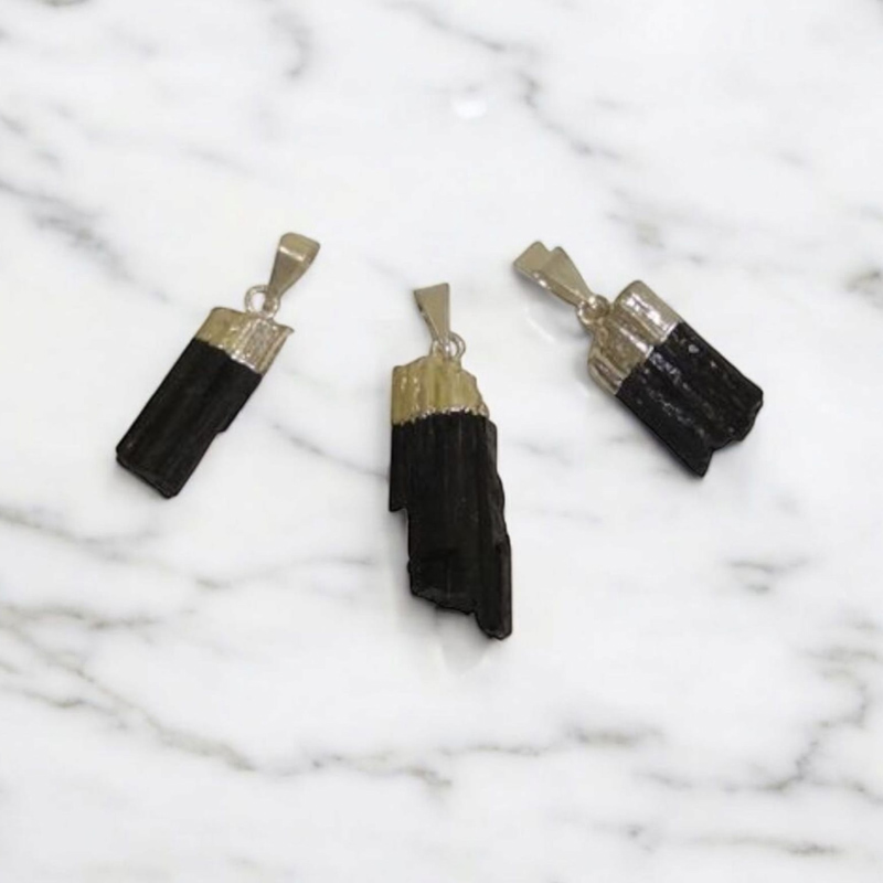 Dije Gema Turmalina en Bruto Electroplate