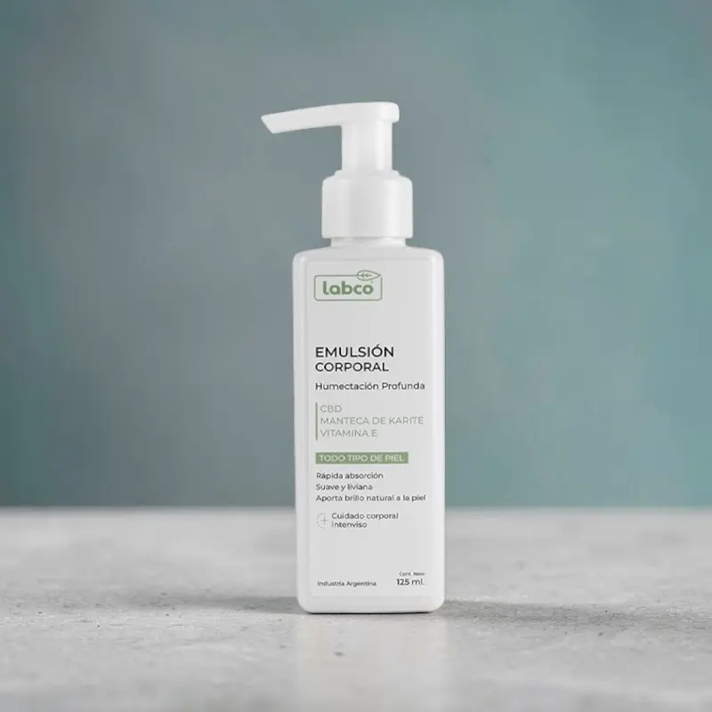 Emulsión Corporal Humectante con CBD y Manteca de Karité 125ml, Labco