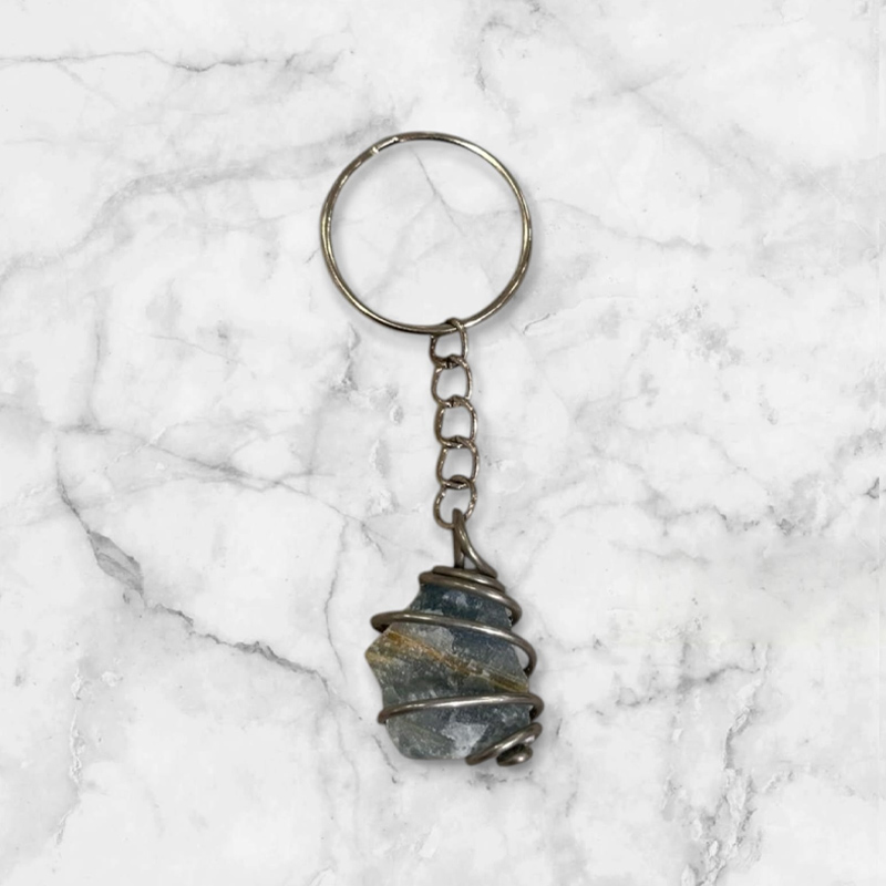 Llavero Piedra Onix Cielo en Bruto