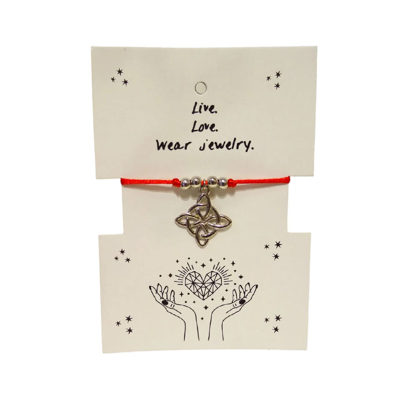 Pulsera Hilo Rojo Nudo de Bruja 