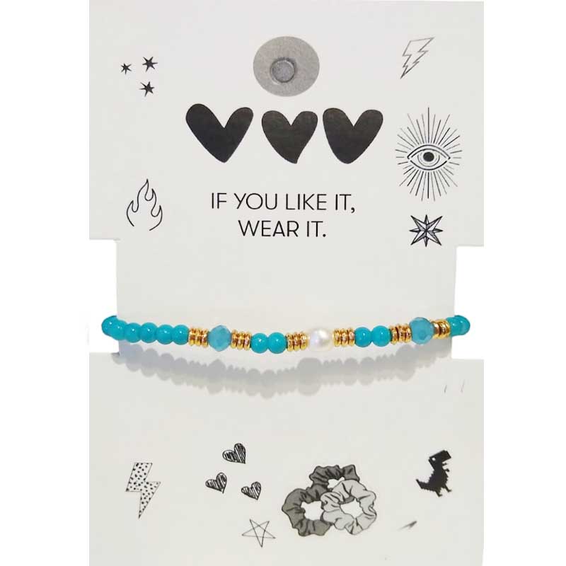 Pulsera Trendy Verde con Dorado