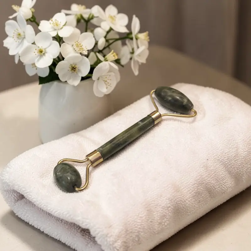 Rodillo de Jade Doble