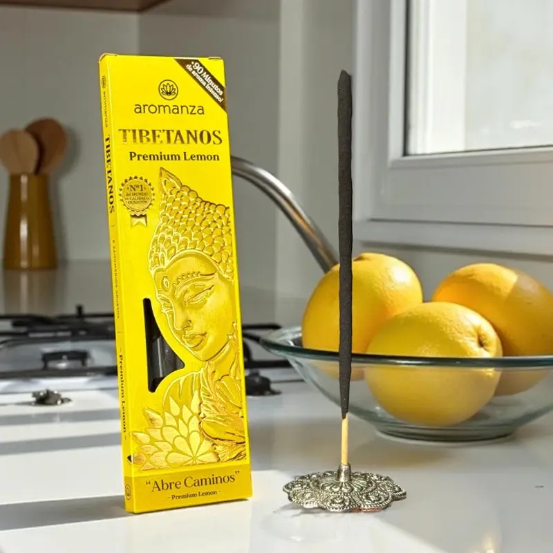 Sahumerios Aromanza Tibetanos Premium Lemon, Abre Camino