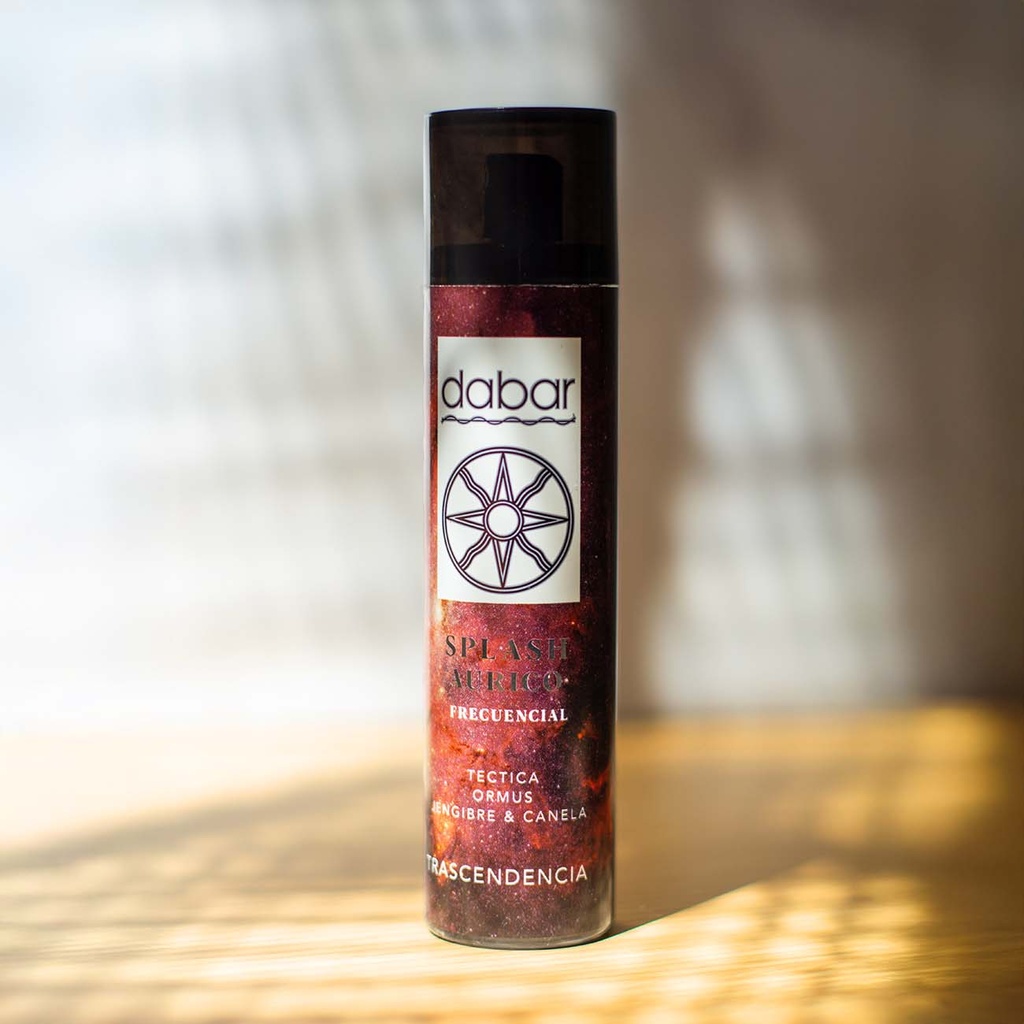 Splash Aurico Frecuencial, Trascendencia (Tectita, Ormus, Canela, Jengibre), Dabar x100ml