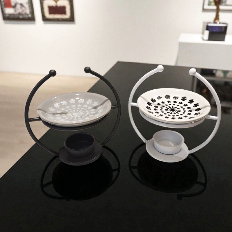 Hornito Metal con Flores Colores Varios