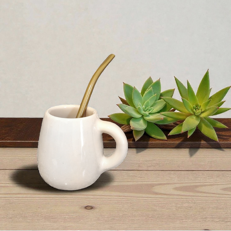 Mate Con Asa Classic Natural