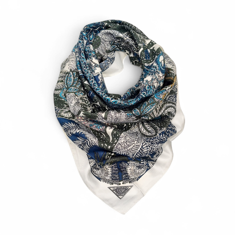 Pañuelo XXL Art Blue 90x90cm