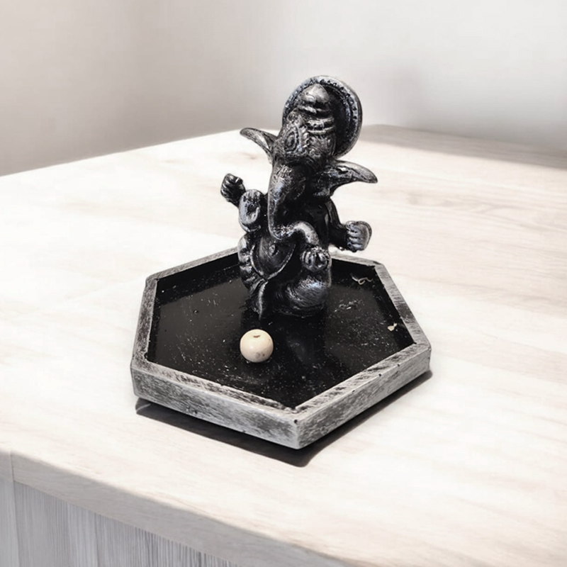 Porta Sahumerio Ganesha Base Hexagonal