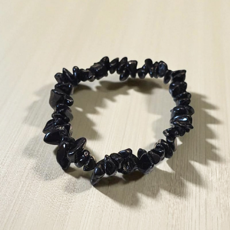 Pulsera Gema Turmalina Elastica Escallas