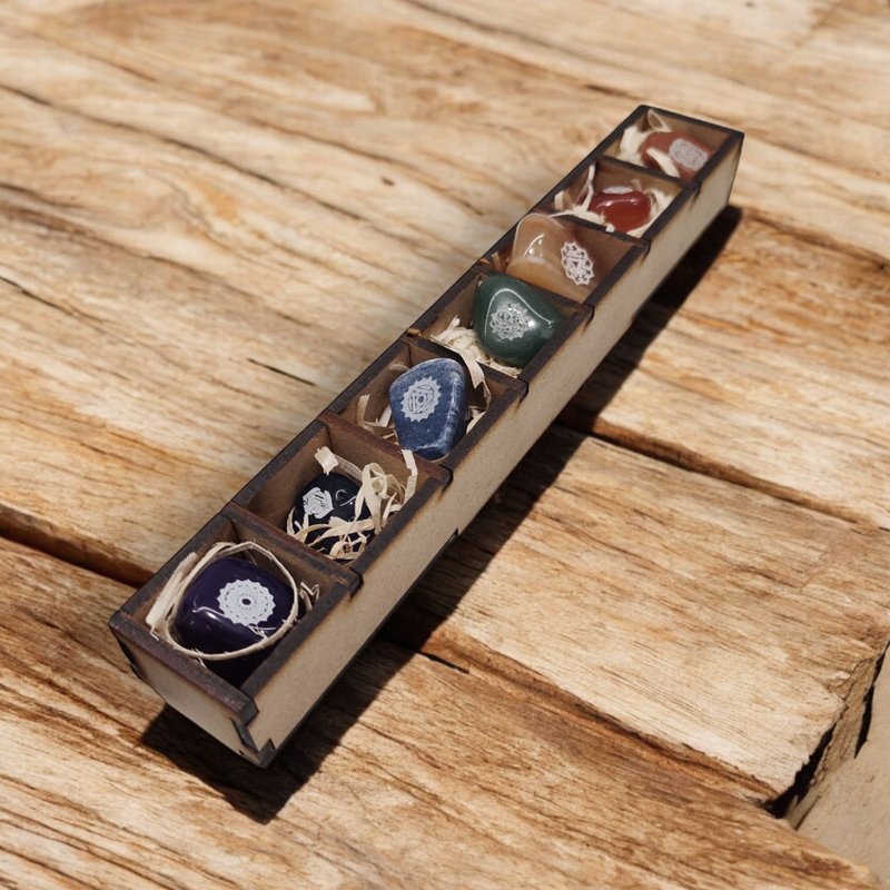 Set Gemas 7 Chakras en Cajita