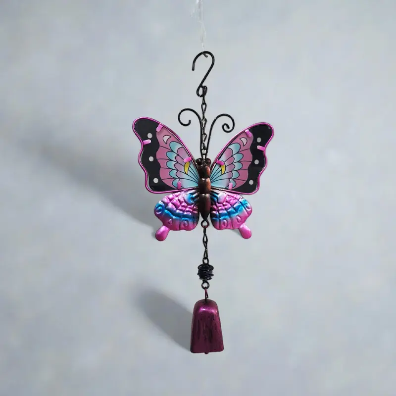 Movil Metal Mariposa Fucsia con Campana 35cm
