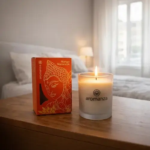 Vela Aromatica Premium Mango Maracuyá, Aromanza
