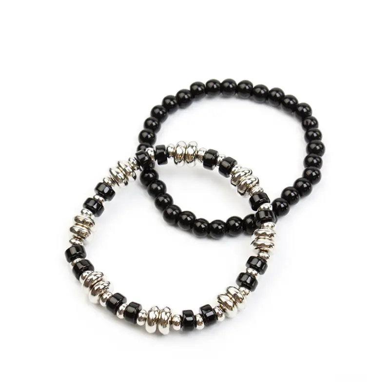 Set Pulseras Elasticas Bordeau