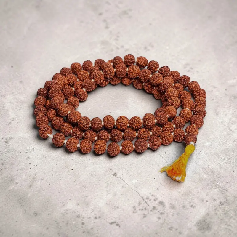 Japa Mala Rudraksha 108 Cuenta Grande