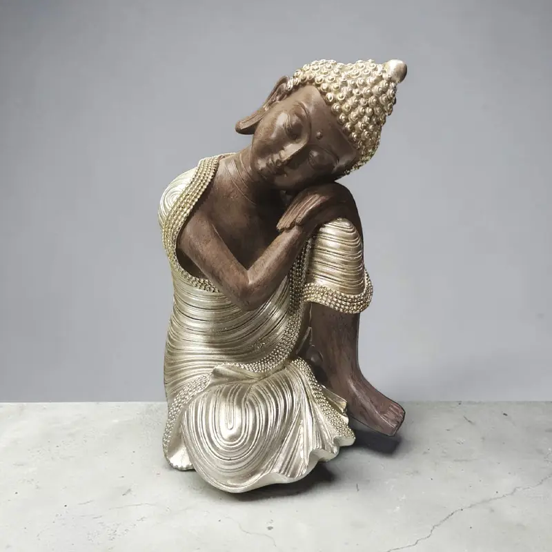 Buda Meditando Dorado 23cm