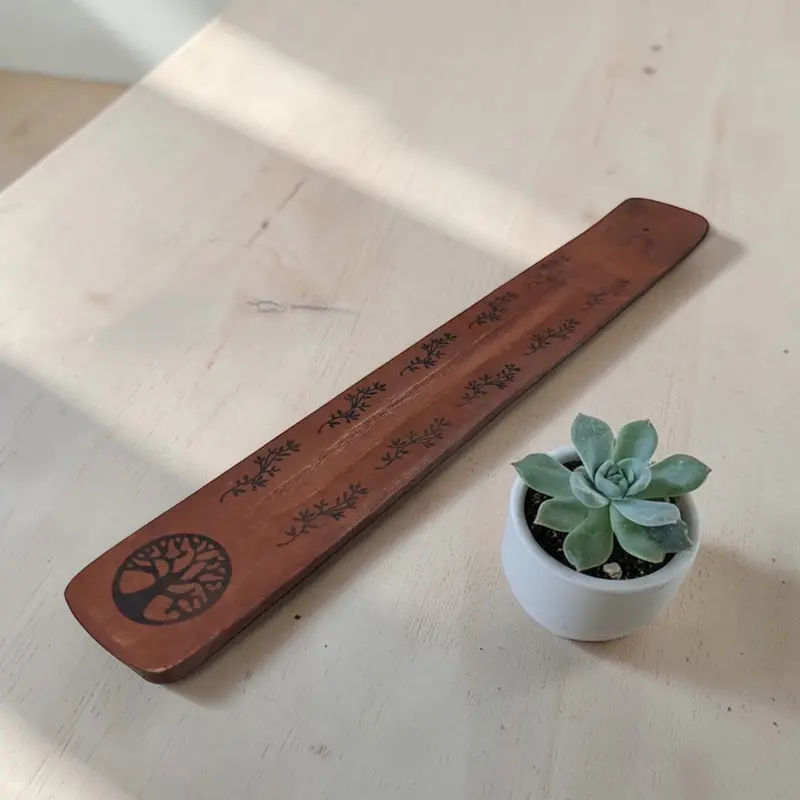 Porta Sahumerio Madera Sky Arbol