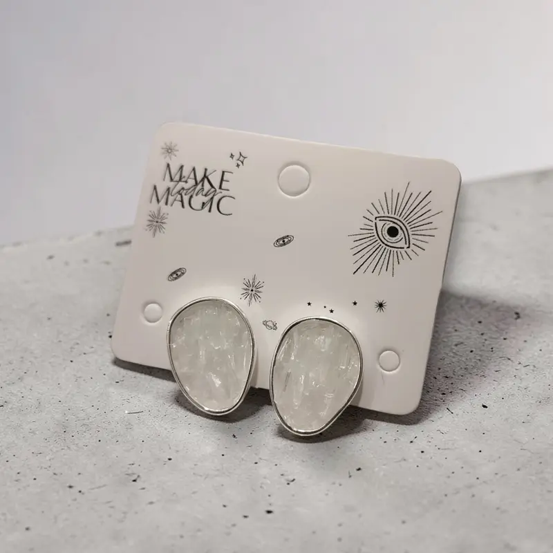 Aros Gema Selenita Circular