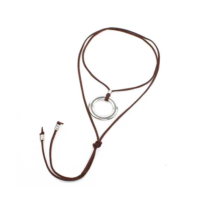 Collar de Gamuza Silver Loop