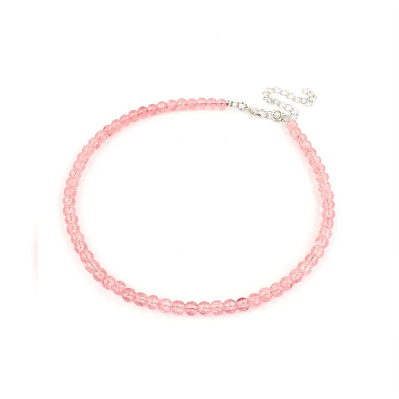 Collar Flexible Energy Glass Shattered Rosa