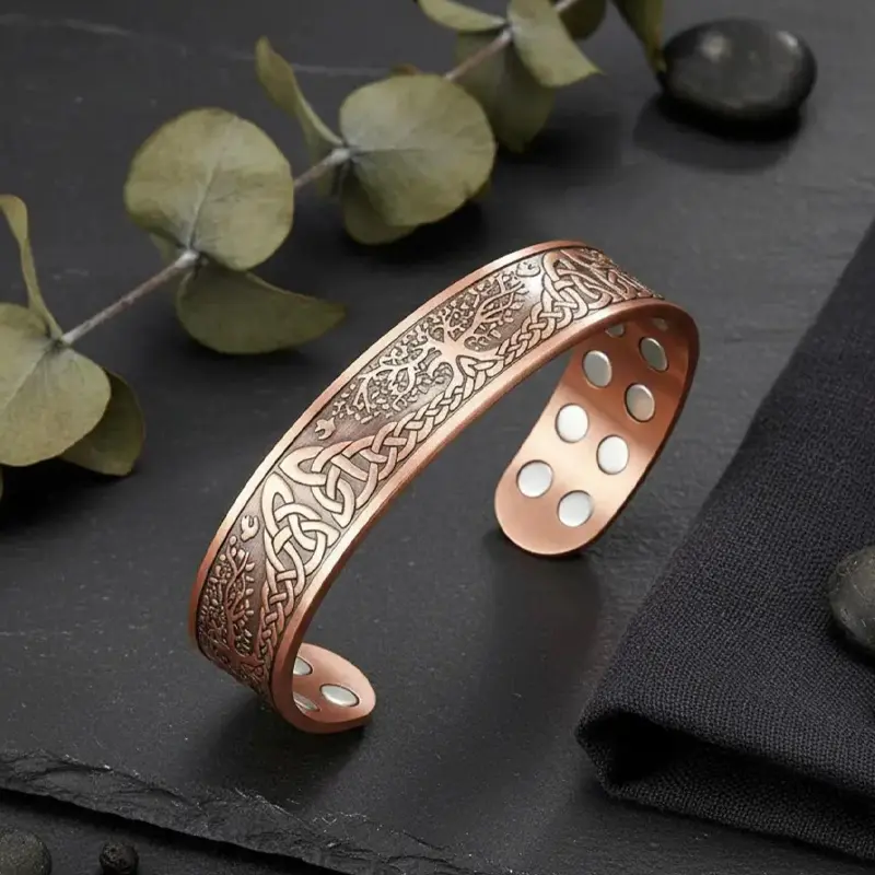 Pulsera Magnetica Cobre con Imanes de Neodimio