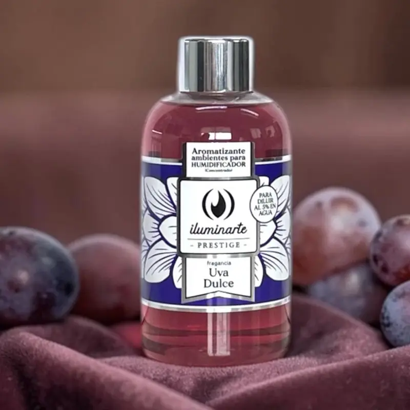 Aromatizante de Ambientes para Humidificador Uva Dulce, Iluminarte 200ml