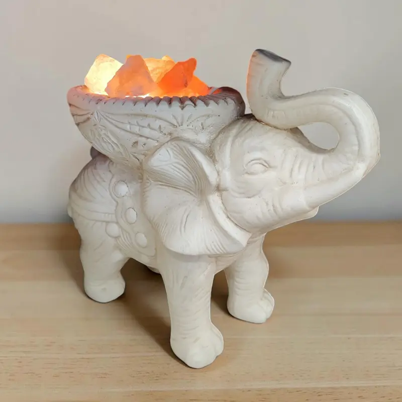 Lampara de Sal Elefante Mediana 35x26cm