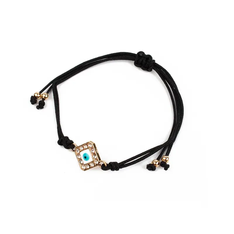 Pulsera Hilo Protected Negro con Ojo Turco