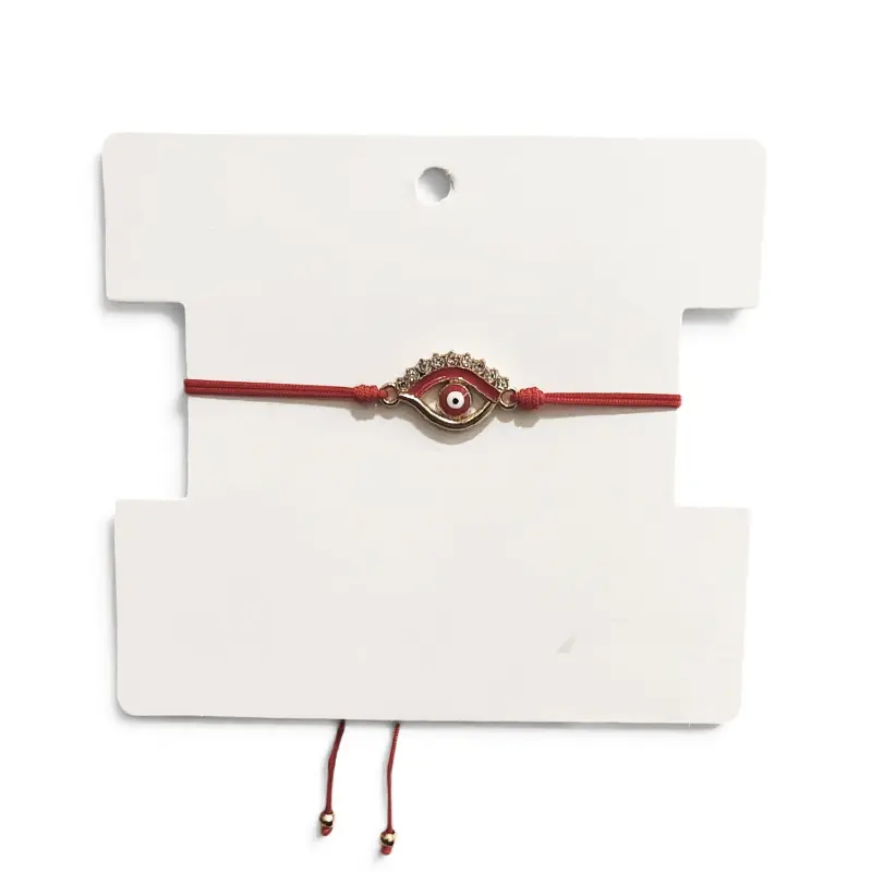 Pulsera Hilo Amuleto Ojo con Rojo