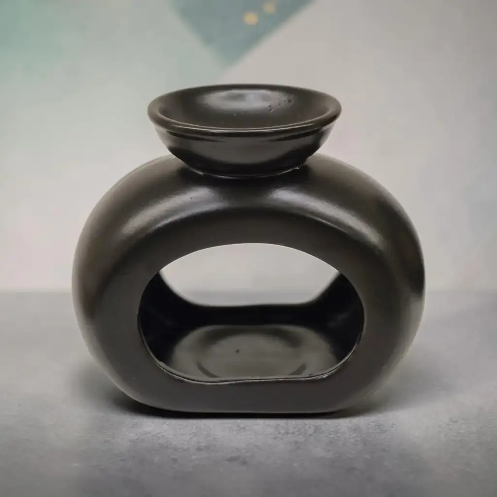 Hornito Zen Ovalado Negro