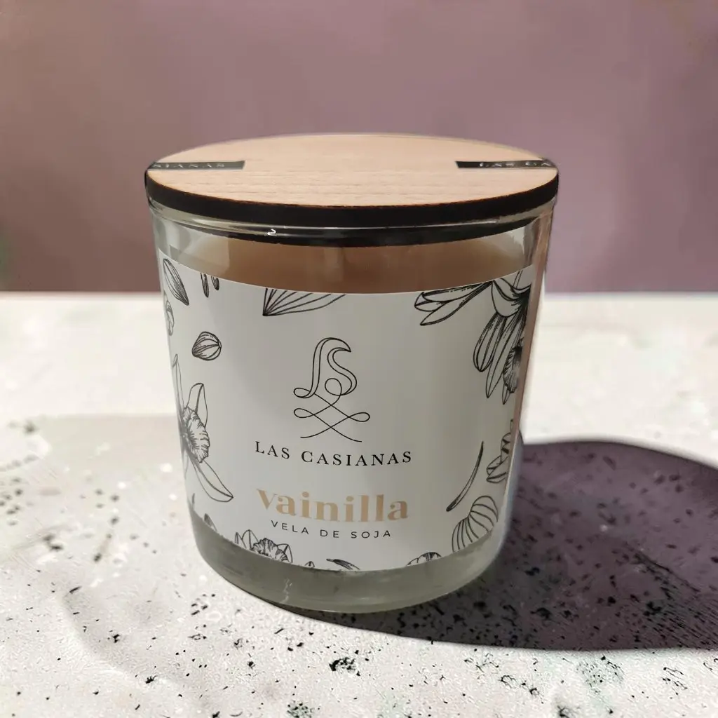 Vela de Soja Clasica Vainilla, Las Casianas