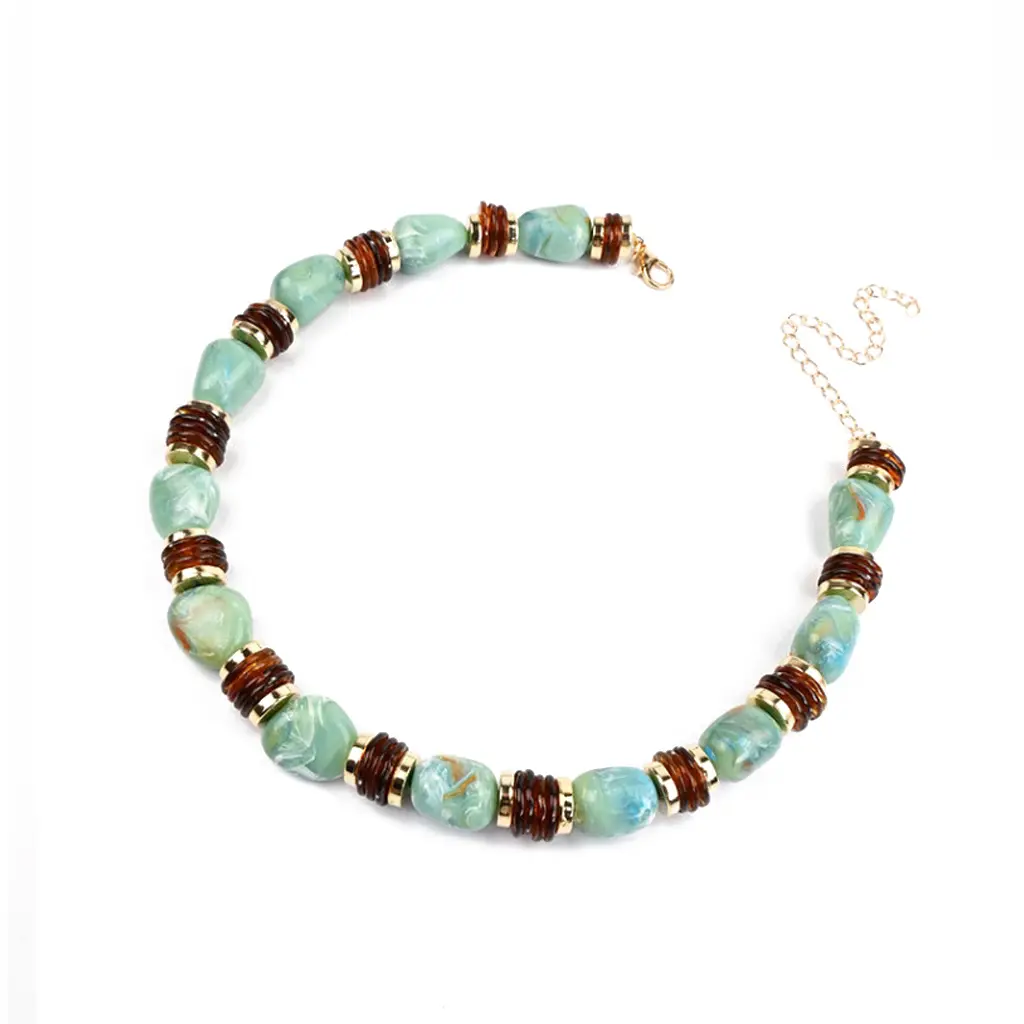Collar Acrílico Summer Turquesa
