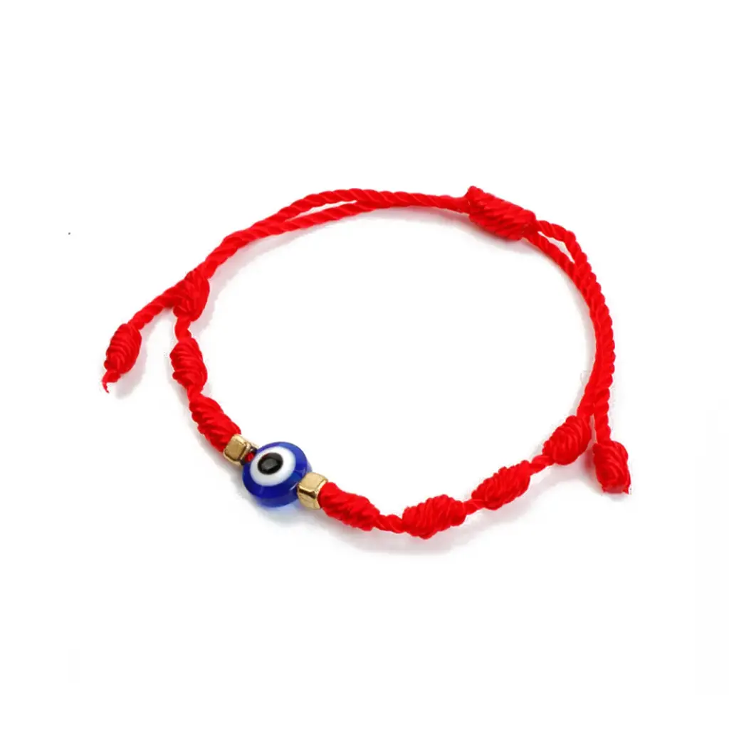Pulsera Hilo Rojo con Amuleto Ojo Turco