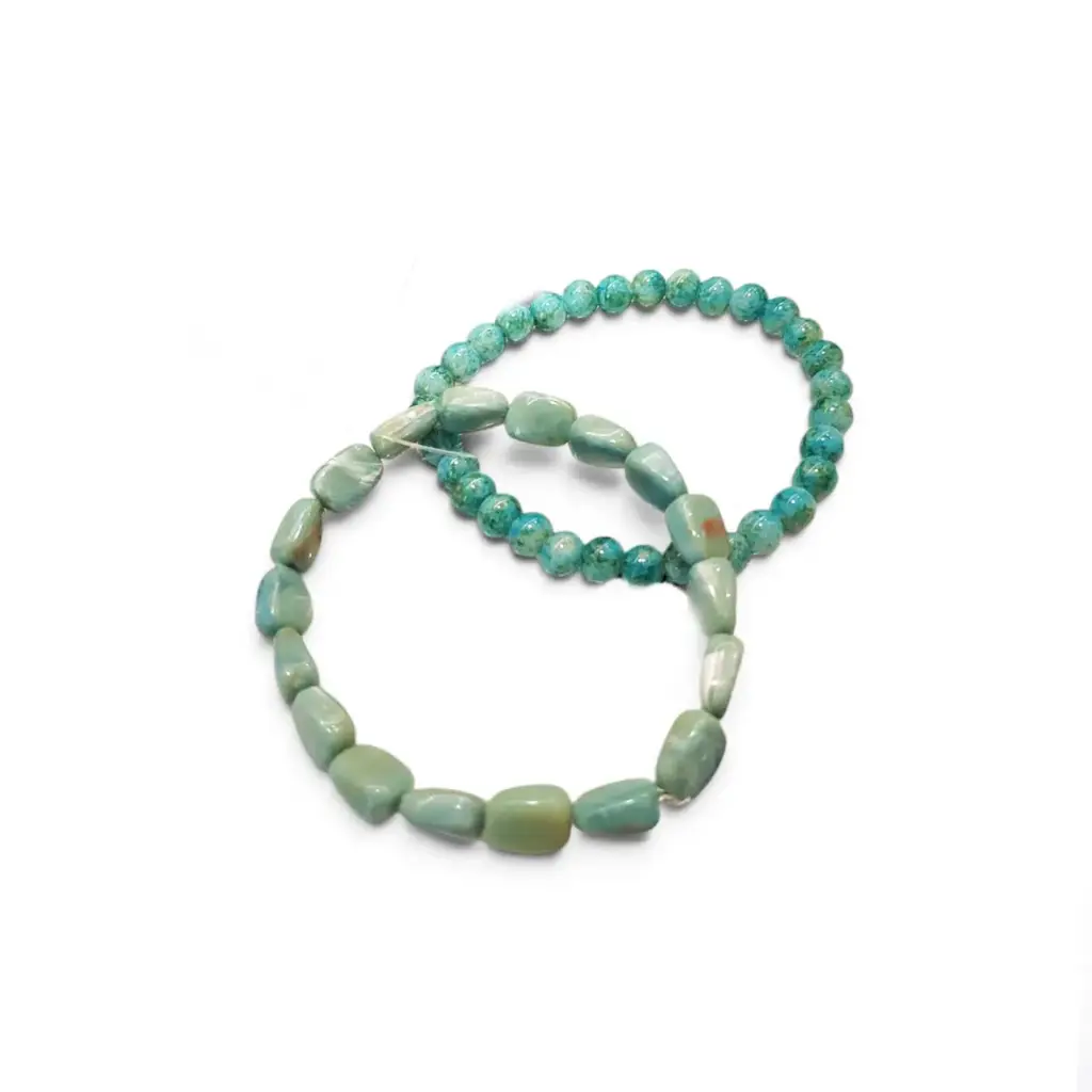 Set de Pulseras Energéticas Combinadas Verde