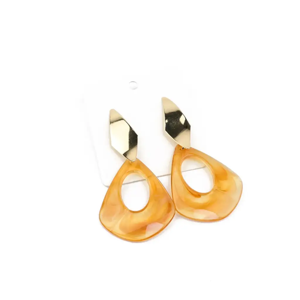 Aros Acrílico y Metal Honey 