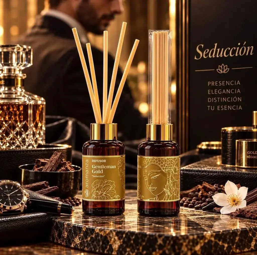 Difusor Aromanza 60ml Gentleman Gold, Seduccion