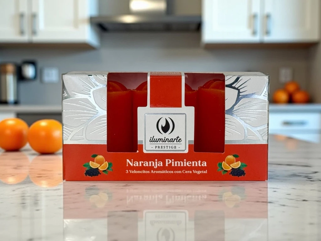 Veloncito Aromatico Iluminarte Naranja Pimienta