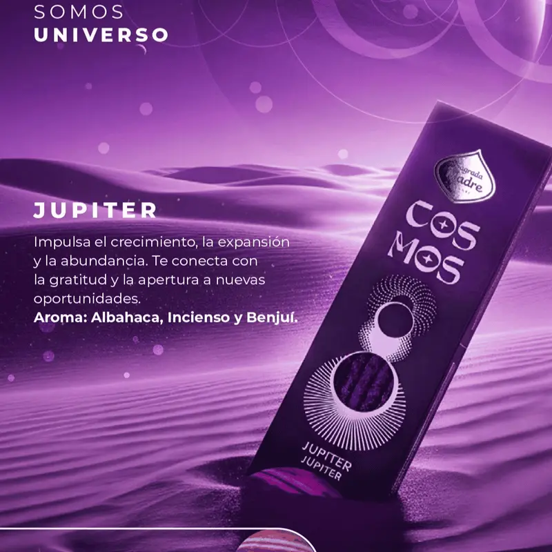 Sahumerio Sagrada Madre Cosmos Jupiter x8u