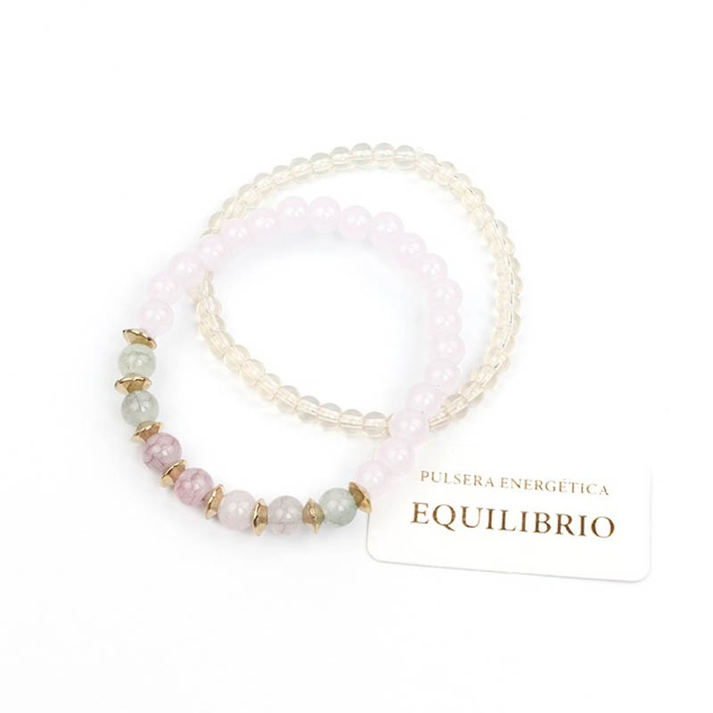 Set Pulseras Elasticas Azules Equilibrio