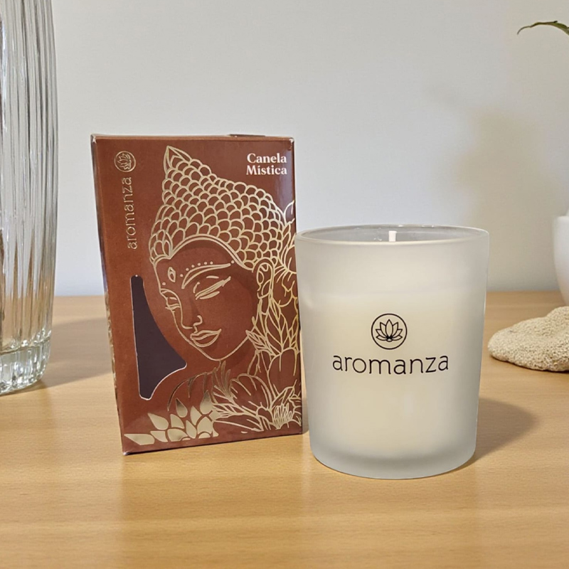 Vela Aromatica Premium Canela Mistica, Aromanza