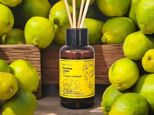 Difusor Aromanza 60ml Premium Lemon, Energia y Vitaldad