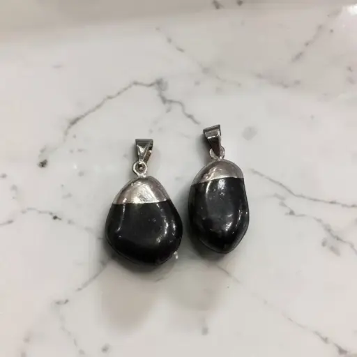 Dije Gema Hematite Rolado Electroplate