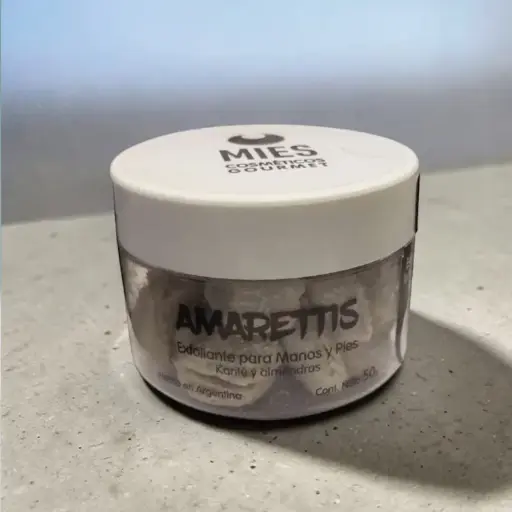 Exfoliante para Manos y Pies con Karite y Almendras Amarettis x50g, Mies Cosmeticos Gourmet