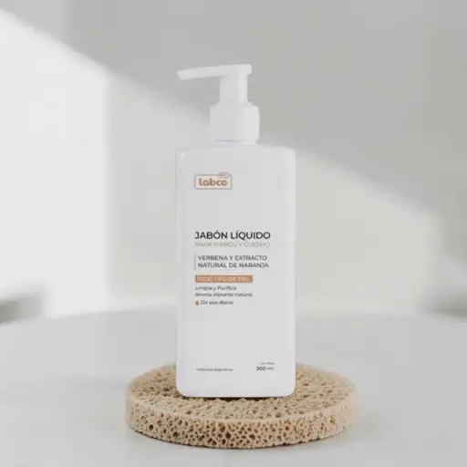 Jabón Líquido Manos y Cuerpo Verbena y Extracto Natural de Naranja  300ml, Labco