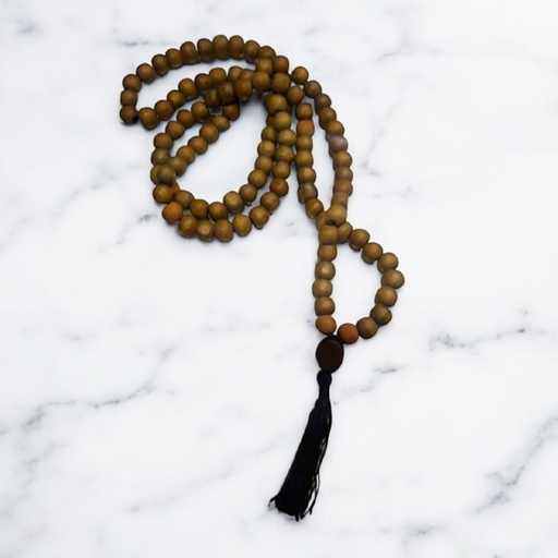 Japa Mala Baño Aceite de Sandalo 108 Cuentas Tessel Colores