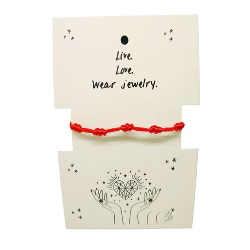 Pulsera Hilo Rojo 7 Nudos