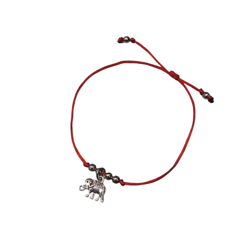 Pulsera Hilo Rojo con Elefante