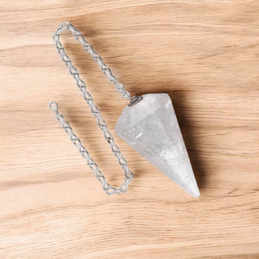 Péndulo Gema Cuarzo Cristal