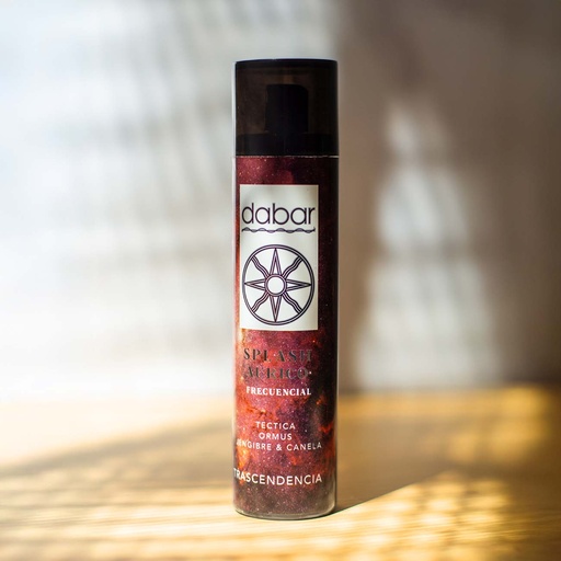 Splash Aurico Frecuencial, Trascendencia (Tectita, Ormus, Canela, Jengibre), Dabar x100ml