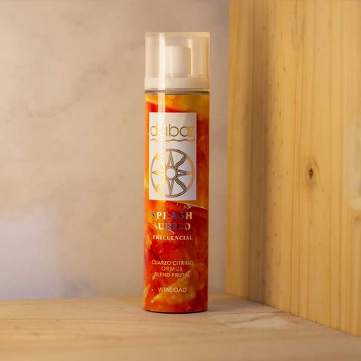 Splash Aurico Frecuencial, Vitalidad (Cuarzo Citrino, Ormus, Blend Frutal), Dabar x100ml